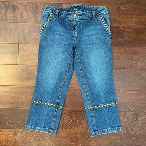 INC Cropped Studded Jeans